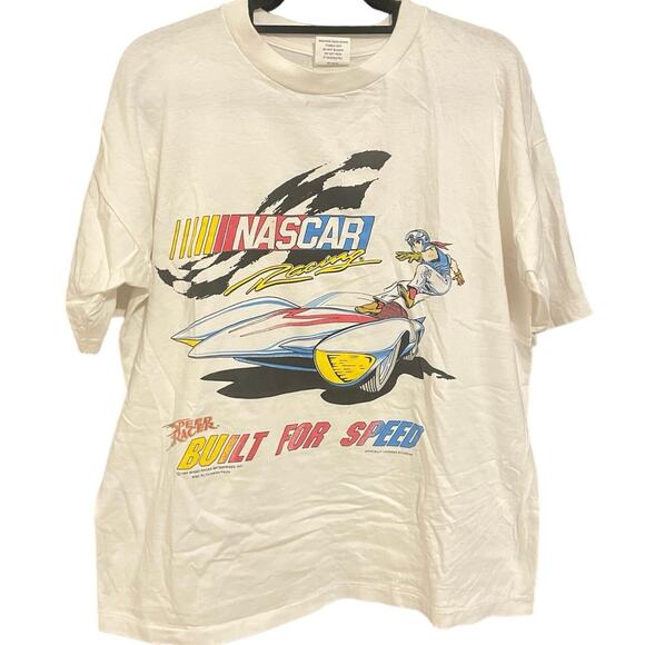 Vintage 90s NASCAR Racing Speed Racer 1994 Single Stitch Shirt Adult Large